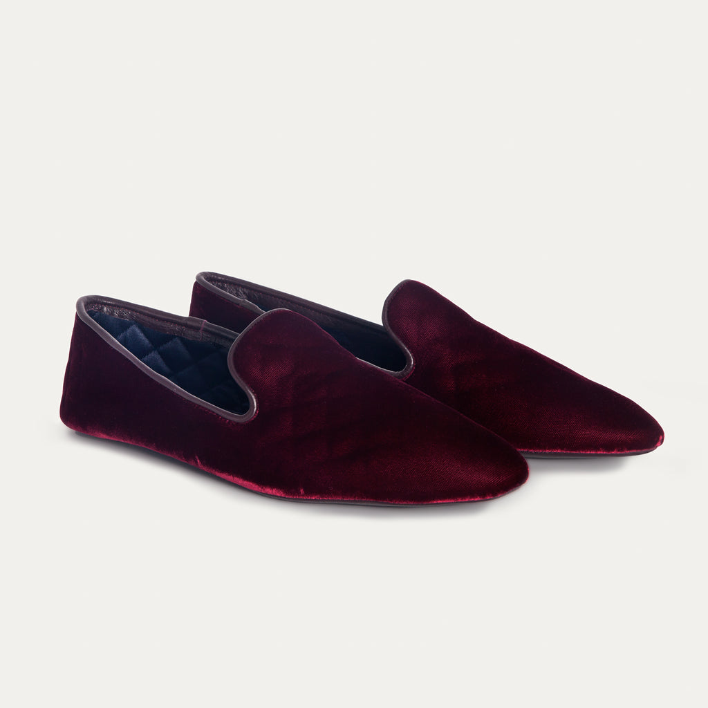 Bellagio Slipper - Velvet Burgundy Bocache & Salvucci Bellagio Slipper - Velvet Burgundy Bocache & Salvucci